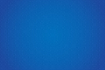 Wall Mural - a blue background with a bright dotted grid creates a square pattern. blueprint background for techn