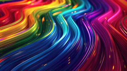 Wall Mural - A vibrant rainbow colored background image