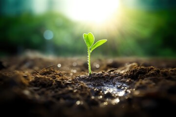 Poster - Plant outdoors nature sprout.