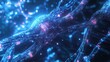 © Oksana - Futuristic Neural Network in Digital Blue Light