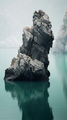 Wall Mural - Rock formation nature lagoon rock outdoors cliff.