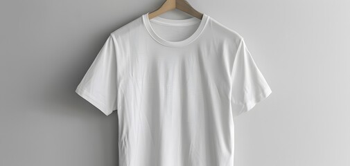 Wall Mural - Blank White T-shirt on a Hanger