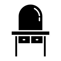 Poster - Dresser Glyph Icon Design