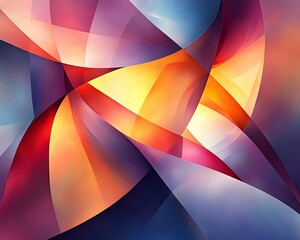 Leinwandbilder - Contemporary oblong shapes, soft and smooth, highdefinition, randomized placement, high contrast edges, accentuating geometry