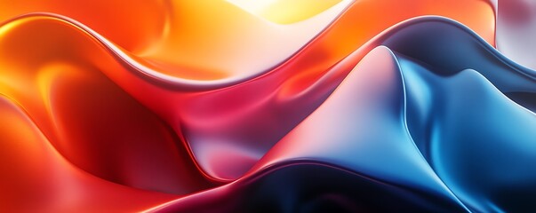 Leinwandbilder - Contemporary soft oblong shapes, highdefinition, randomized with high contrast edges, highlighting smooth geometry and curves