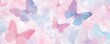 © Art_You - Delicate pink and lavender butterflies with soft pastel colors creating a dreamy floral background
