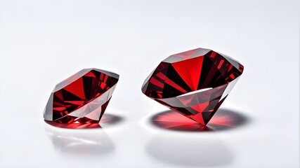 Canvas Print - red diamond gem