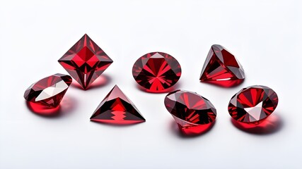 Canvas Print - red diamond gem