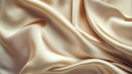 Wall Mural - abstract background of a smooth, soft, beige fabric.