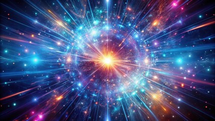Wall Mural - mesmerizing high resolution abstract background of quantum realm close up