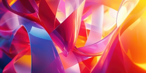 abstract background with colorful shapes