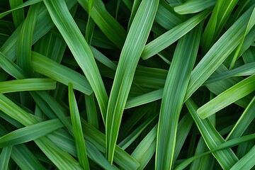 Canvas Print - Green Leaves Texture Background