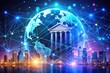 © Man888 - Global Financial Communication Network Concept in Digital Banking and Secure Data Exchange Technology