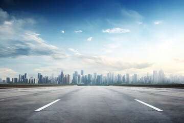 Canvas Print - Road city architecture cityscape.