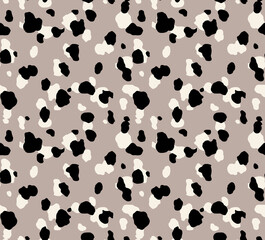 Wall Mural - Seamless leopard pattern, animal print.