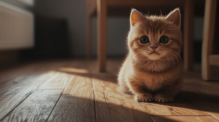 Poster - Portrait of British Kitten - 8K Realistic Lighting

