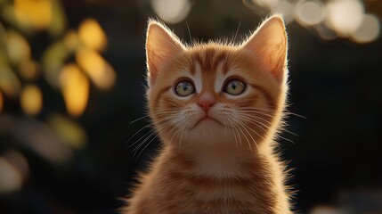 Poster - Portrait of British Kitten - 8K Realistic Lighting

