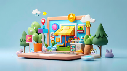 Responsive Design Icon Web Design 3D