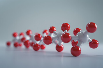 Octane is an alkene with 18 isomers and the Molecular formula of octane 3d Render.