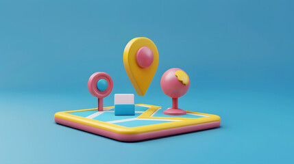 Sitemap Icon Web Design 3D