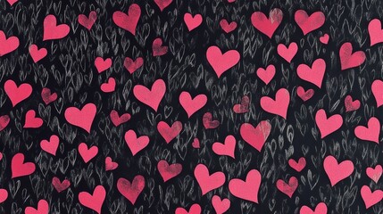 Wall Mural - Heart pattern graphic in 4K. Love and compassion. Valentine vibe.