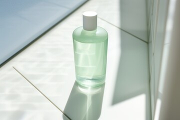 Poster - Bottle cosmetics green aftershave.