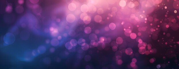 Wall Mural - Purple and Blue Bokeh Lights Abstract Background