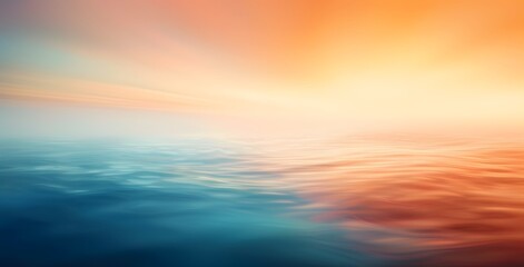 Wall Mural - Abstract Ocean Sunset Gradient Background