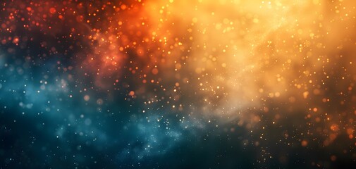 Wall Mural - abstract gradient background with blue, orange and yellow colors