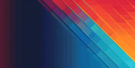 Abstract Gradient Background with Blue, Red, and Orange Colors