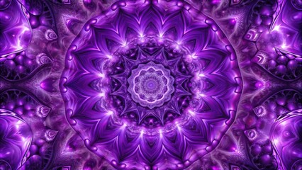 Wall Mural - symmetrical purple design in 4k uhd dimension background
