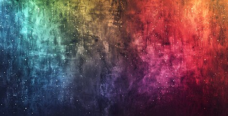 Poster - Abstract Rainbow Gradient Background With Grainy Texture