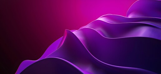 Wall Mural - abstract purple 3d wave background