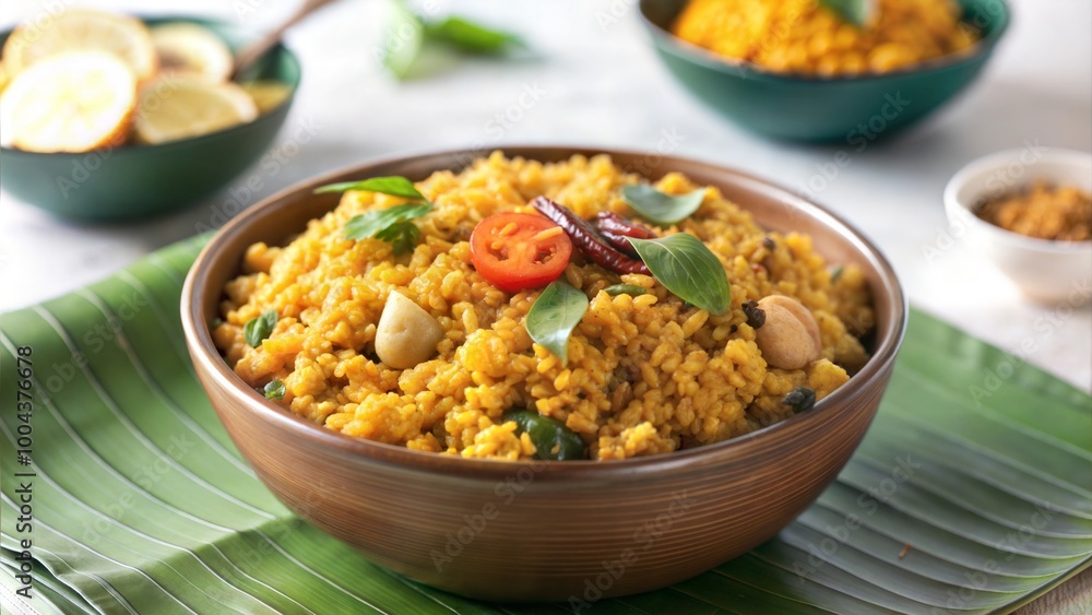 Bisi Bele Bath: A Spicy Rice Dish from Karnataka, India Stock Photo ...