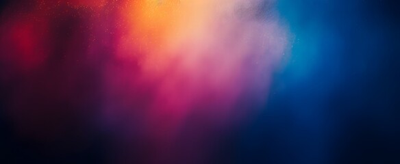 Wall Mural - abstract gradient film photograph with blue, red, yellow & purple tones
