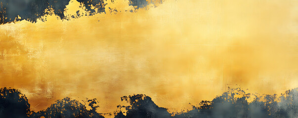 Wall Mural - abstract gold background texture with distressed, grunge watercolor, vintage background with rough t