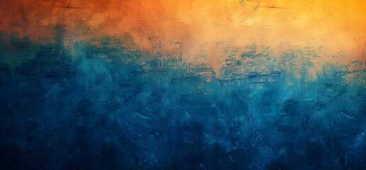 Wall Mural - abstract blue and orange gradient background