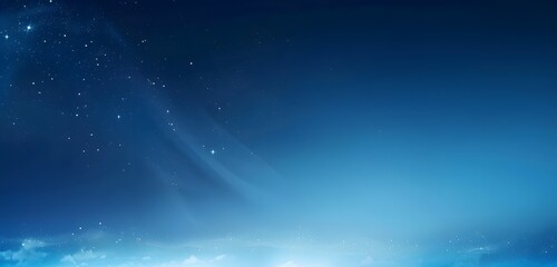 Wall Mural - abstract blue gradient background with stars and light rays