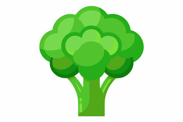 Poster - Broccoli fresh vegetable icon isolated