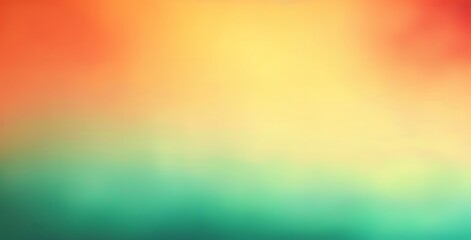 Abstract Blurred Background with Orange, Teal and White Gradient