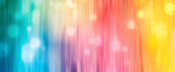 Poster - Abstract Rainbow Gradient Background with Blurred Lights