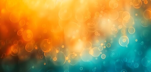 abstract blurred background with orange, teal, and blue gradient