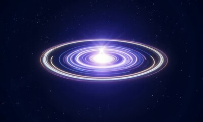 Wall Mural - galaxy panorama, abstract cosmic space background, artistic 3d galaxy