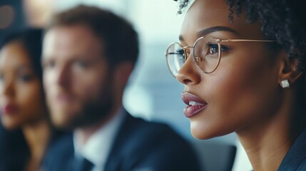 Sticker - Professional Woman in Conference Room Meeting