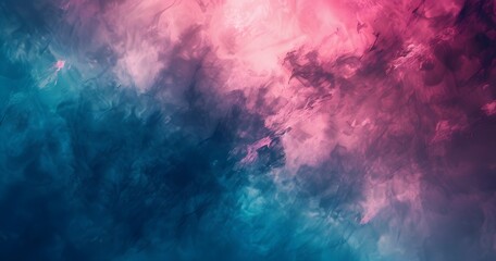 Wall Mural - abstract pink & blue dreamlike gradient background