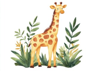 giraffe in jungle