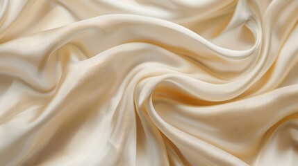 Wall Mural - Creamy Satin Fabric Texture Background