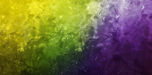 Sticker - Grainy Purple Green Yellow Gradient Background