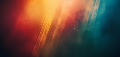 Poster - Dark Minimal Rainbow Gradient Background