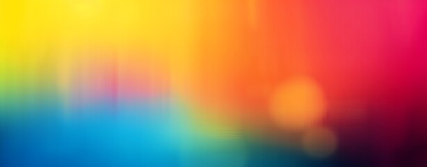 Poster - Abstract Rainbow Gradient Background Blurred Edges